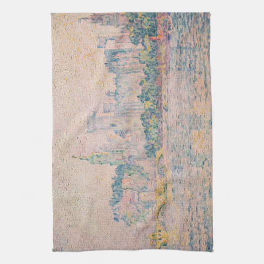 Paul Signac - Avignon, Morning Theedoek (Verticaal)