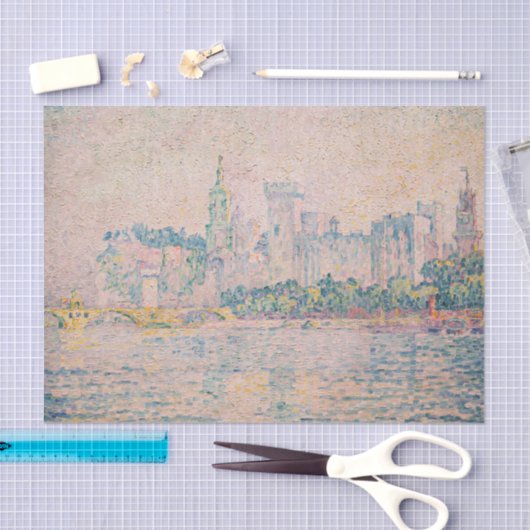 Paul Signac - Avignon, Morning Tissuepapier (Craft)