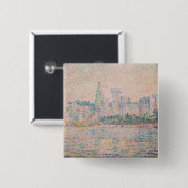 Paul Signac - Avignon, Morning Vierkante Button 5,1 Cm (Voorkant /achterkant)