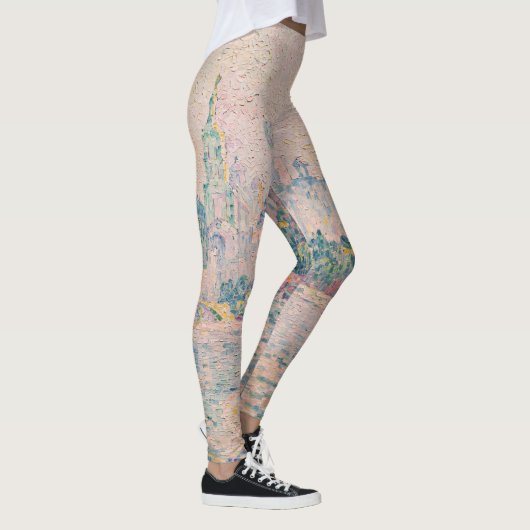 Paul Signac - Avignon, ochtend Leggings (Rechts)