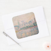 Paul Signac - Avignon, ochtend Vierkante Sticker (Envelop)