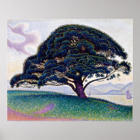Paul Signac Bonaventure pine 1265 Pointillism XL Poster (Voorkant)