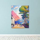 Paul Signac - Capo di Noli Canvas Afdruk (Insitu (Houten vloer))