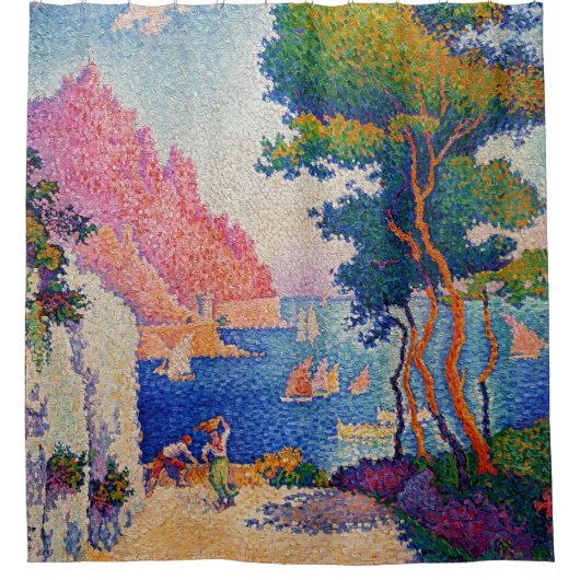 Paul Signac - Capo di Noli Douchegordijn (Voorkant)