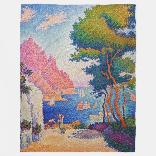 Paul Signac - Capo di Noli Fleece Deken (Voorkant)