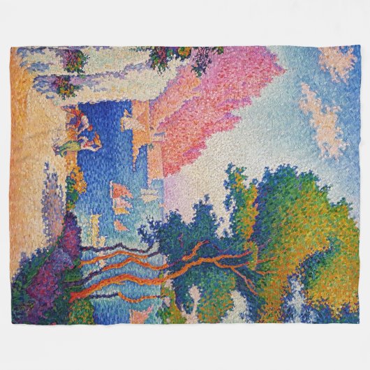 Paul Signac - Capo di Noli Fleece Deken (Voorkant (Horizontaal))