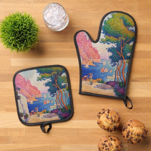 Paul Signac - Capo di Noli Ovenwant & Pannenlap Set (Top down)