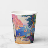 Paul Signac - Capo di Noli Papieren Bekers (Achterkant)