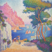 Paul Signac - Capo di Noli Sticker (Voorkant)
