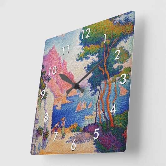 Paul Signac - Capo di Noli Vierkante Klok (Hoek)