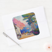 Paul Signac - Capo di Noli Vierkante Sticker (Envelop)