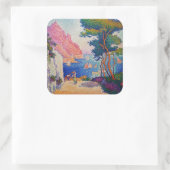 Paul Signac - Capo di Noli Vierkante Sticker (Tas)