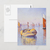 Paul Signac - Concarneau, Quiet Morning Briefkaart (Voorkant / Achterkant)