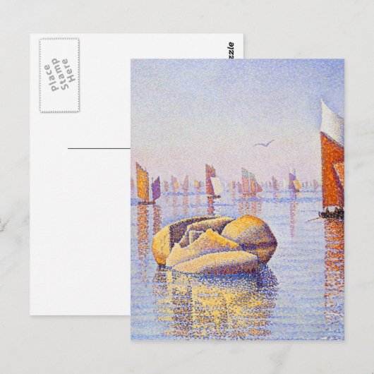 Paul Signac - Concarneau, Quiet Morning Briefkaart (Voorkant / Achterkant)