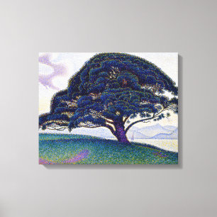 Paul Signac - De Bonaventure-pijnboom Canvas Afdruk