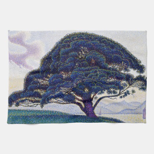 Paul Signac - De Bonaventure-pijnboom Theedoek (Horizontaal)