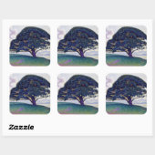 Paul Signac - De Bonaventure-pijnboom Vierkante Sticker (Vel)