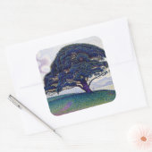 Paul Signac - De Bonaventure-pijnboom Vierkante Sticker (Envelop)