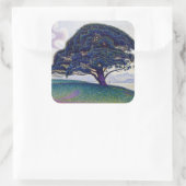 Paul Signac - De Bonaventure-pijnboom Vierkante Sticker (Tas)