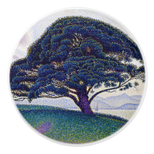 Paul Signac - De Bonaventure Pine Keramische Knop (Voorkant)