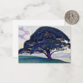 Paul Signac - De Bonaventure Pine Notitiekaartje (Voorkant / Achterkant in situ)