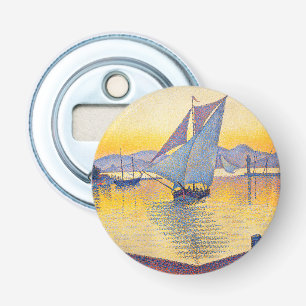 Paul Signac - De haven bij zonsondergang, Opus 236 Button Flesopener