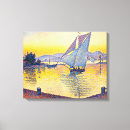 Paul Signac - De haven bij zonsondergang, Opus 236 Canvas Afdruk