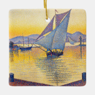 Paul Signac - De haven bij zonsondergang, Opus 236 Keramisch Ornament