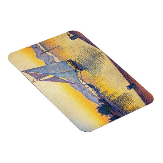 Paul Signac - De haven bij zonsondergang, Opus 236 Magneet (Rechterzijde)