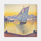 Paul Signac - De haven bij zonsondergang, Opus 236 Magneet (Voorkant)