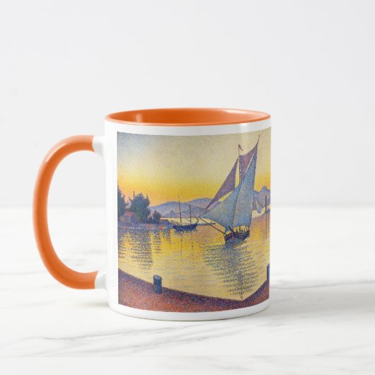 Paul Signac - De haven bij zonsondergang, Opus 236 Mok (Links)