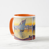 Paul Signac - De haven bij zonsondergang, Opus 236 Mok (Voorkant links)
