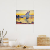 Paul Signac - De haven bij zonsondergang, Opus 236 Poster (Keuken)