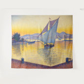 Paul Signac - De haven bij zonsondergang, Opus 236 Wandkleed (Voorkant (horizontaal))