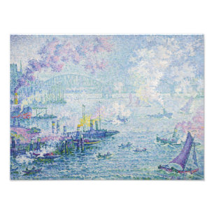Paul Signac - De haven van Rotterdam Foto Afdruk