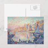 Paul Signac - De haven van Saint-Tropez Briefkaart (Voorkant / Achterkant)