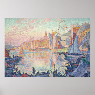 Paul Signac - De haven van Saint-Tropez Poster