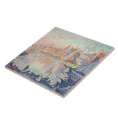 Paul Signac - De haven van Saint-Tropez Tegeltje (Zijkant)