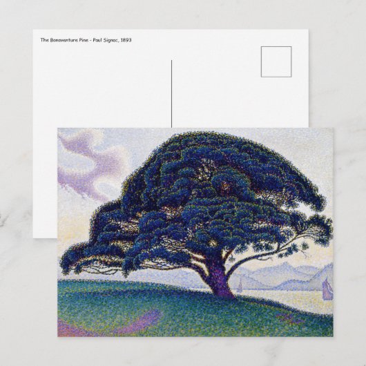 Paul Signac - De pijnboom van Bonaventure Briefkaart (Voorkant / Achterkant)