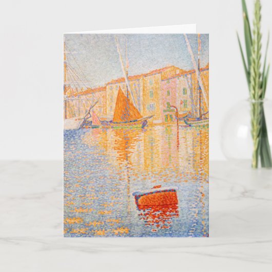 Paul Signac - De Rode Boei, Saint-Tropez Kaart (Voorkant)