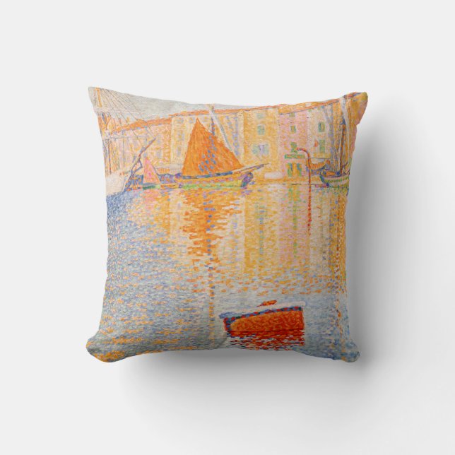 Paul Signac - De Rode Boei, Saint-Tropez Kussen (Voorkant)