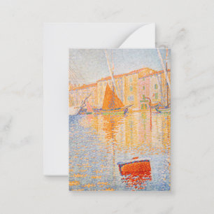 Paul Signac - De Rode Boei, Saint-Tropez Notitiekaartje
