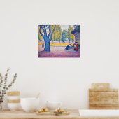 Paul Signac - Fontein des Lices, Saint-Tropez Poster (Keuken)