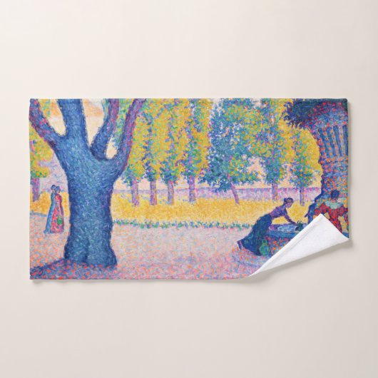 Paul Signac - Fountain des Lices, Saint-Tropez Bad Handdoek (Handdoek)