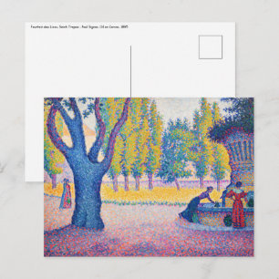 Paul Signac - Fountain des Lices, Saint-Tropez Briefkaart