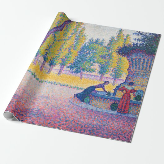 Paul Signac - Fountain des Lices, Saint-Tropez Cadeaupapier (Uitgerold)