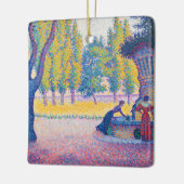 Paul Signac - Fountain des Lices, Saint-Tropez Keramisch Ornament (Links)