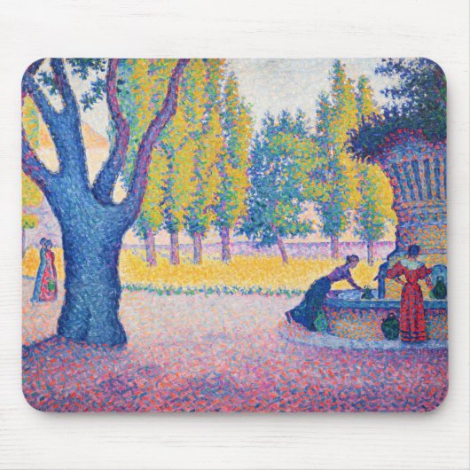 Paul Signac - Fountain des Lices, Saint-Tropez Muismat (Voorkant)