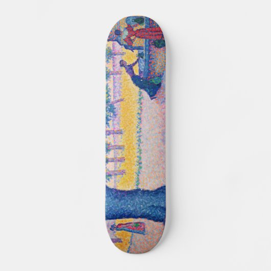 Paul Signac - Fountain des Lices, Saint-Tropez Persoonlijk Skateboard (Voorkant)