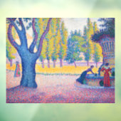 Paul Signac - Fountain des Lices, Saint-Tropez Raamsticker (Vel 3)